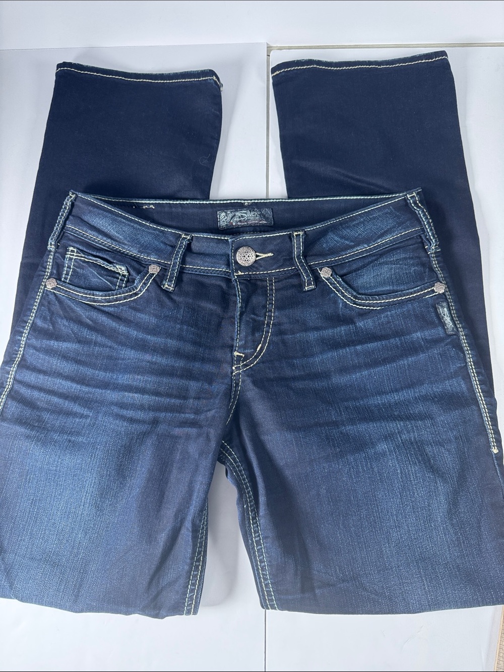 Silver Jeans Dark Indigo Skinny boot Jeans